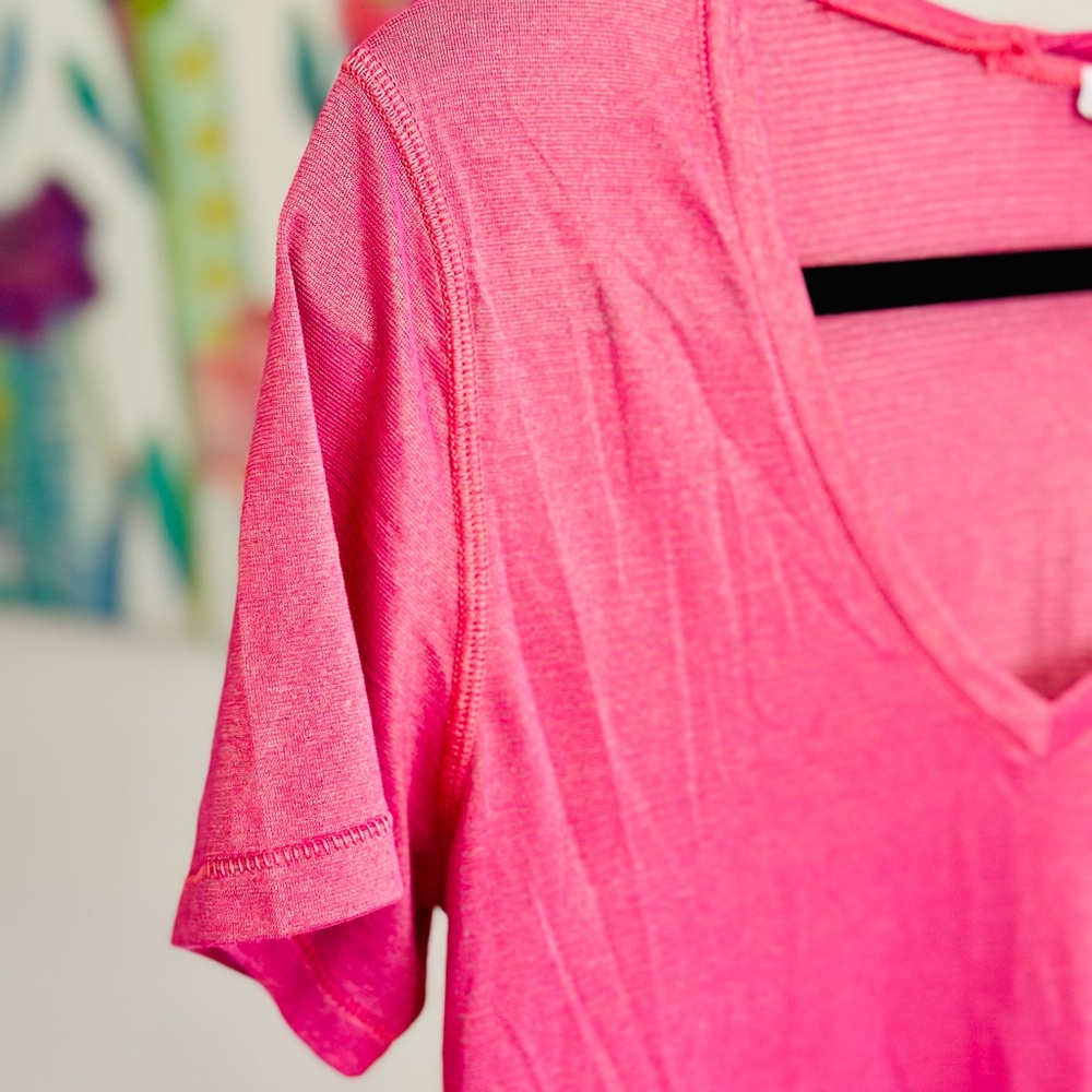 Lululemon What the Sport Tee V-Neck in Heathered Flashlight